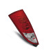 Fari TUNING-TEC fanali posteriori a LED per FORD FOCUS MK1 10.98-10.04 HATCHBACK, rosso-bianco | race-shop.it