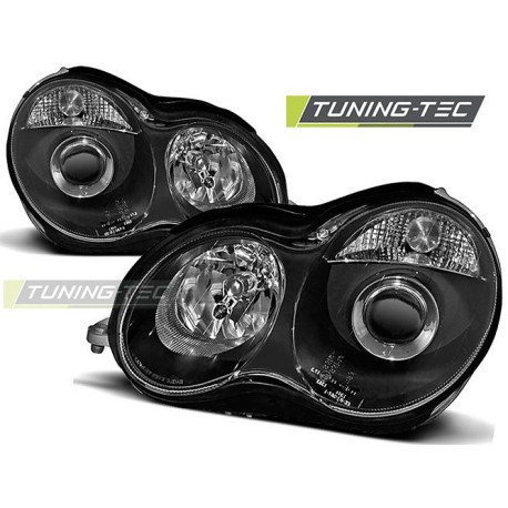 Fari TUNING-TEC fari anteriori per MERCEDES W203 C-KLASA 07.00-03.04 (H7), nero, V1 | race-shop.it