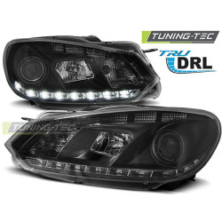 FARI TRUE DRL NERO per VW GOLF 6 10.08-12