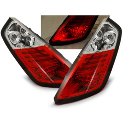 TUNING-TEC fanali posteriori a LED per FIAT GRANDE PUNTO 09.05-09, rosso-bianco