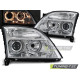 TUNING-TEC fari anteriori (Angel Eyes) per OPEL VECTRA C 04.02-08.05 (H7), cromo
