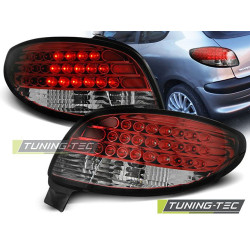 TUNING-TEC fanali posteriori a LED per PEUGEOT 206 10.98, rosso-bianco, V1