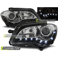 FARI DAYLIGHT NERO per VW TOURAN 06-10
