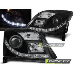 TUNING-TEC fari anteriori (DRL) per OPEL VECTRA C 04.02-08.05 (H7/H1), nero