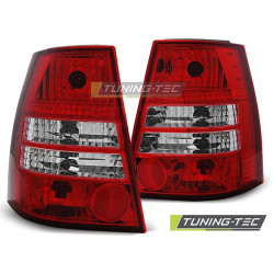 TUNING-TEC fanali posteriori per VW GOLF 4 / BORA 99-06 VARIANT, rosso-bianco