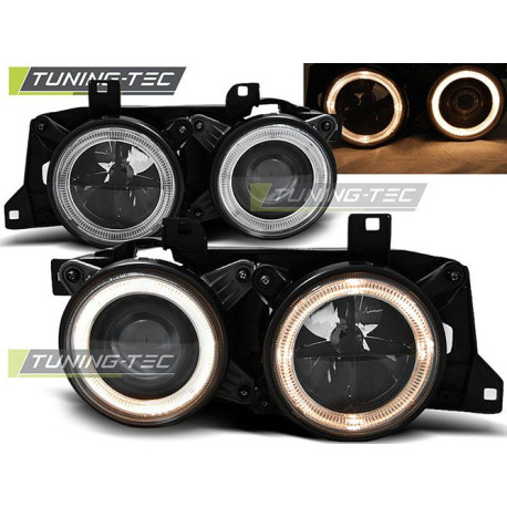 Fari TUNING-TEC fari anteriori (Angel Eyes) per BMW E32/E34 (H1), nero | race-shop.it