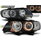 TUNING-TEC fari anteriori (Angel Eyes) per XENON BMW X5 E53 09.99-10.03 (D2S/H7), nero, V1