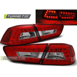 LED FANALI POSTERIORI MITSUBISHI LANCER 8 SEDAN 08-11 ROSSO BIANCO LED