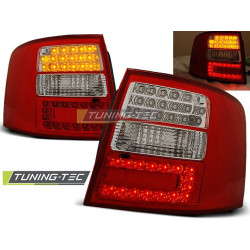 TUNING-TEC fanali posteriori a LED per AUDI A6 05.97-05.04 AVANT, rosso-bianco, V1