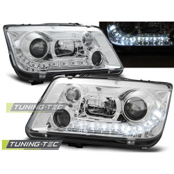 TUNING-TEC fari anteriori (DRL) per VW BORA 09.98-05.05 (H1), cromo, V2