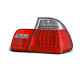 Fari TUNING-TEC fanali posteriori a LED per BMW E46 09.01-03.05 SEDAN, rosso-bianco, V2 | race-shop.it