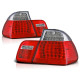 Fari TUNING-TEC fanali posteriori a LED per BMW E46 09.01-03.05 SEDAN, rosso-bianco, V2 | race-shop.it