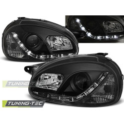 FARI OPEL CORSA B 02.93-10.00 DAYLIGHT NERO