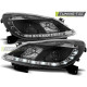 Fari TUNING-TEC fari anteriori (DRL) per OPEL CORSA D 04.06-11 (H1), nero, V1 | race-shop.it