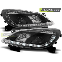 TUNING-TEC fari anteriori (DRL) per OPEL CORSA D 04.06-11 (H1), nero, V1