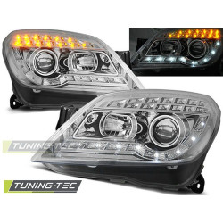 TUNING-TEC fari anteriori (DRL) per OPEL ASTRA H 03.04-10 (H1), cromo