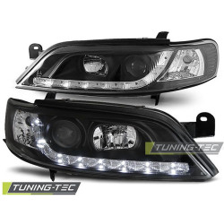 TUNING-TEC fari anteriori (DRL) per OPEL VECTRA B 01.99-03.02 (H1), nero
