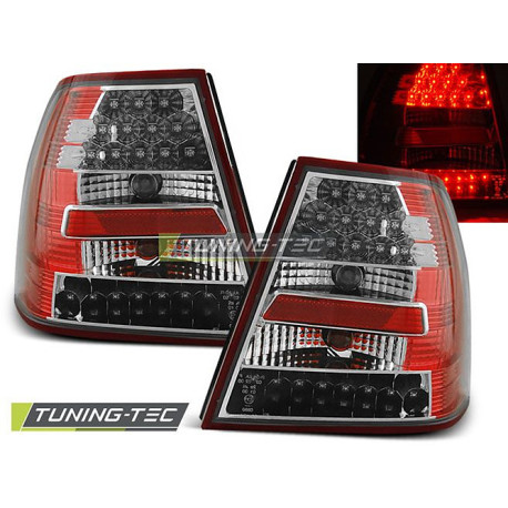 Fari TUNING-TEC fanali posteriori a LED per VW BORA 09.98-07.05 (LIMOUSINE), rosso-bianco | race-shop.it