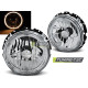 TUNING-TEC fari anteriori (Angel Eyes) per VW GOLF 1 05.74-07.83 (H4), cromo, V1