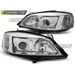 TUNING-TEC fari anteriori per OPEL ASTRA G 09.97-02.04 (H7), cromo