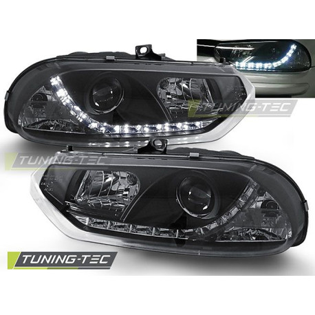 Fari TUNING-TEC fari anteriori (DRL) per ALFA ROMEO 156 10.97-06.03 (H1), nero | race-shop.it