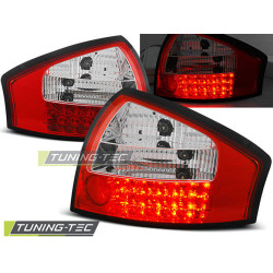 TUNING-TEC fanali posteriori a LED per AUDI A6 05.97-05.04, rosso-bianco