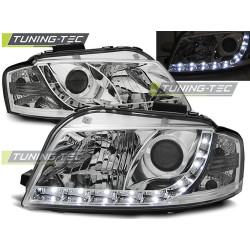 FARI DAYLIGHT CROMO per AUDI A3 8P 05.03-03.08