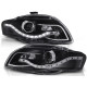 Fari TUNING-TEC fari anteriori (DRL) per AUDI A4 B7 11.04-03.08 (H9), nero, V1 | race-shop.it