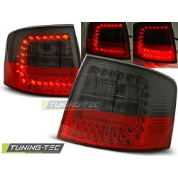 TUNING-TEC fanali posteriori a LED per AUDI A6 05.97-05.04 AVANT, rosso-fumé, V2