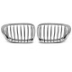 Body kit e accessori visivi TUNING-TEC griglia per BMW E46 04.99-03.03 COUPE, cromo | race-shop.it