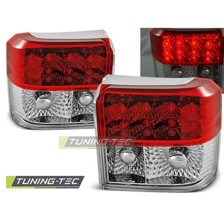 Fari TUNING-TEC fanali posteriori a LED per VW T4 90-03.03, rosso-bianco, V1 | race-shop.it