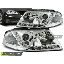 TUNING-TEC fari anteriori (DRL) per VW PASSAT 3BG 09.00-03.05 (H1), cromo