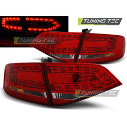 TUNING-TEC fanali posteriori a LED per AUDI A4 B8 08-11 SEDAN, rosso-bianco