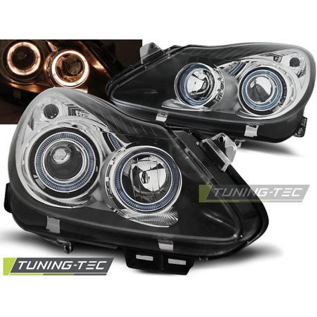 Fari OPEL CORSA D 04.06-11 ANGEL EYES NERO | race-shop.it