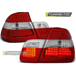TUNING-TEC fanali posteriori a LED per BMW E46 09.01-03.05 SEDAN, rosso-bianco, V1