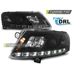 FARI TRUE DRL NERO per AUDI A6 C6 04.04-08