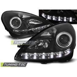 FARI DAYLIGHT NERO per MERCEDES R171 SLK 04-11