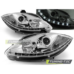 TUNING-TEC fari anteriori (DRL) per SEAT LEON ALTEA TOLEDO 06.05-09 (H1), cromo