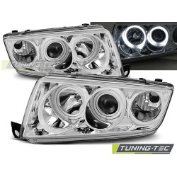 FARI ANGEL EYES CROMO per SKODA FABIA I 12.99-08