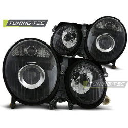 TUNING-TEC fari anteriori per MERCEDES W210 E-KLASA 06.99-03.02 (H7), nero