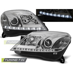 TUNING-TEC fari anteriori (DRL) per OPEL ASTRA H 03.04-09 3.5D (H7/H1), cromo