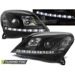 TUNING-TEC fari anteriori (DRL) per OPEL ASTRA H 03.04-09 (H7/H1), nero