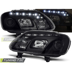 TUNING-TEC fari anteriori (DRL) per VW TOURAN 02.03-10.06 / CADDY (H7/H1), nero