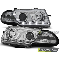 TUNING-TEC fari anteriori (DRL) per OPEL ASTRA F 09.91-08.94 (H1), cromo