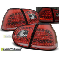 TUNING-TEC fanali posteriori a LED per VW GOLF 5 10.03-09, rosso-bianco