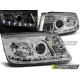 Fari TUNING-TEC fari anteriori (DRL) per VW BORA 09.98-05.05 (H1), cromo, V1 | race-shop.it