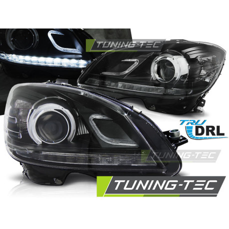 Fari FARI TRUE DRL NERO per MERCEDES W204 07-10 | race-shop.it