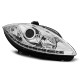 Fari TUNING-TEC fari anteriori (DRL) per SEAT LEON ALTEA 09-12 (H1), cromo | race-shop.it