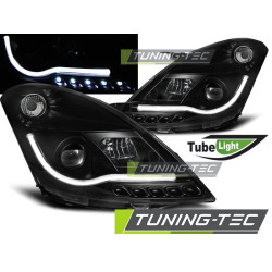 TUNING-TEC fari anteriori (Tube Light) per SUZUKI SWIFT V 10-16 (H7/H1), nero