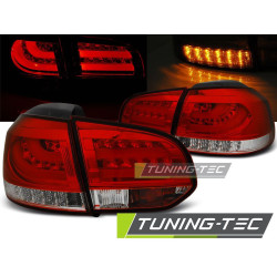 TUNING-TEC fanali posteriori a LED (LED Bar) per WHIE VW GOLF 6 10.08-12, rosso, V1